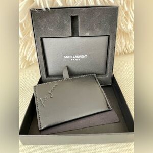 ⭐️COA⭐️SAINT LAURENT COMPACT MIRROR/CARDCASE~NIB~GORGEOUS 💯 Authentic